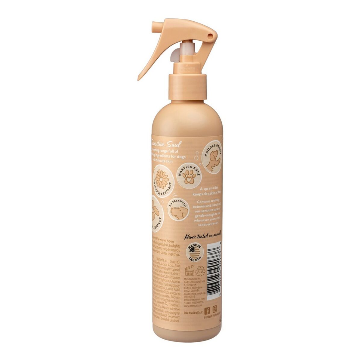 Dezodorans sprej za pse Pet Head Sensitive Soul — miris kokosa, 300 ml