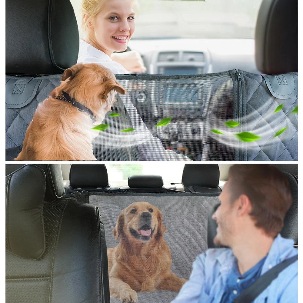 Premium vodootporna navlaka za auto sjedalo za pse — hammock s prozorom