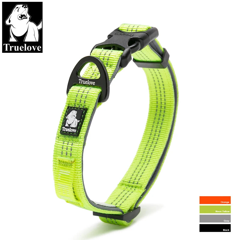 Truelove reflektivna ogrlica za pse — 3M, podstavljena, podesiva (S/M/L)