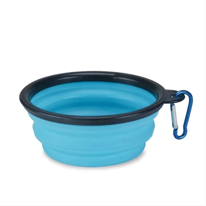 Sklopiva silikonska zdjela za pse i mačke — prijenosna, za putovanja | 350 ml | 9 boja