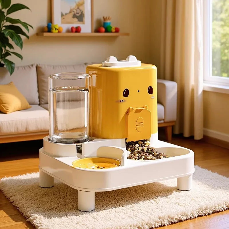 Automatski hranilac s dozatorom vode | Za mačke i pse | Punjivi | 3 boje