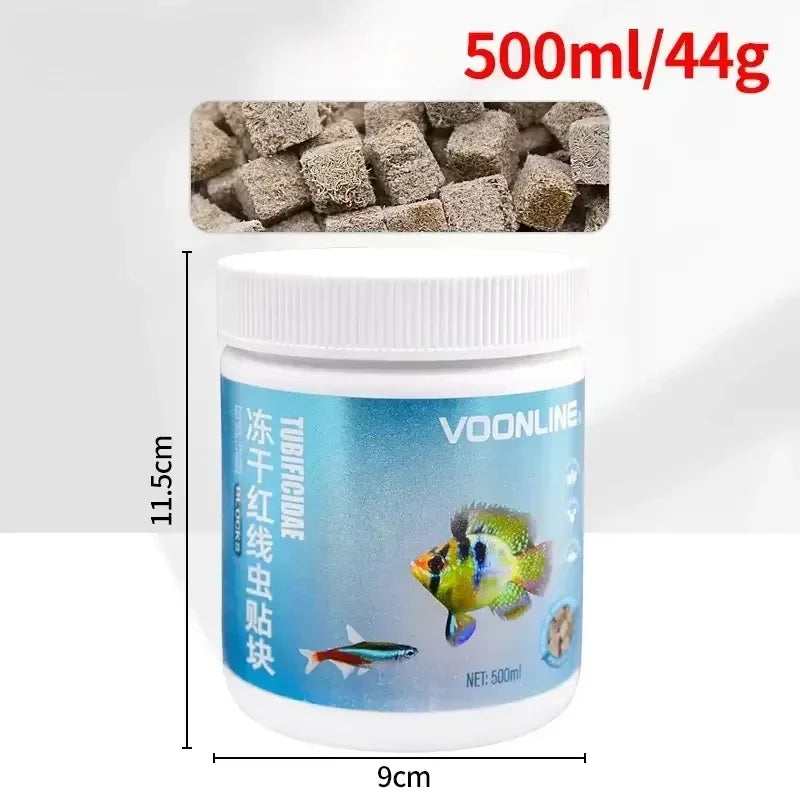 Liofilizovani tubifex crvi | Hrana za tropske ribe i vodozemce | 500ml / 44g