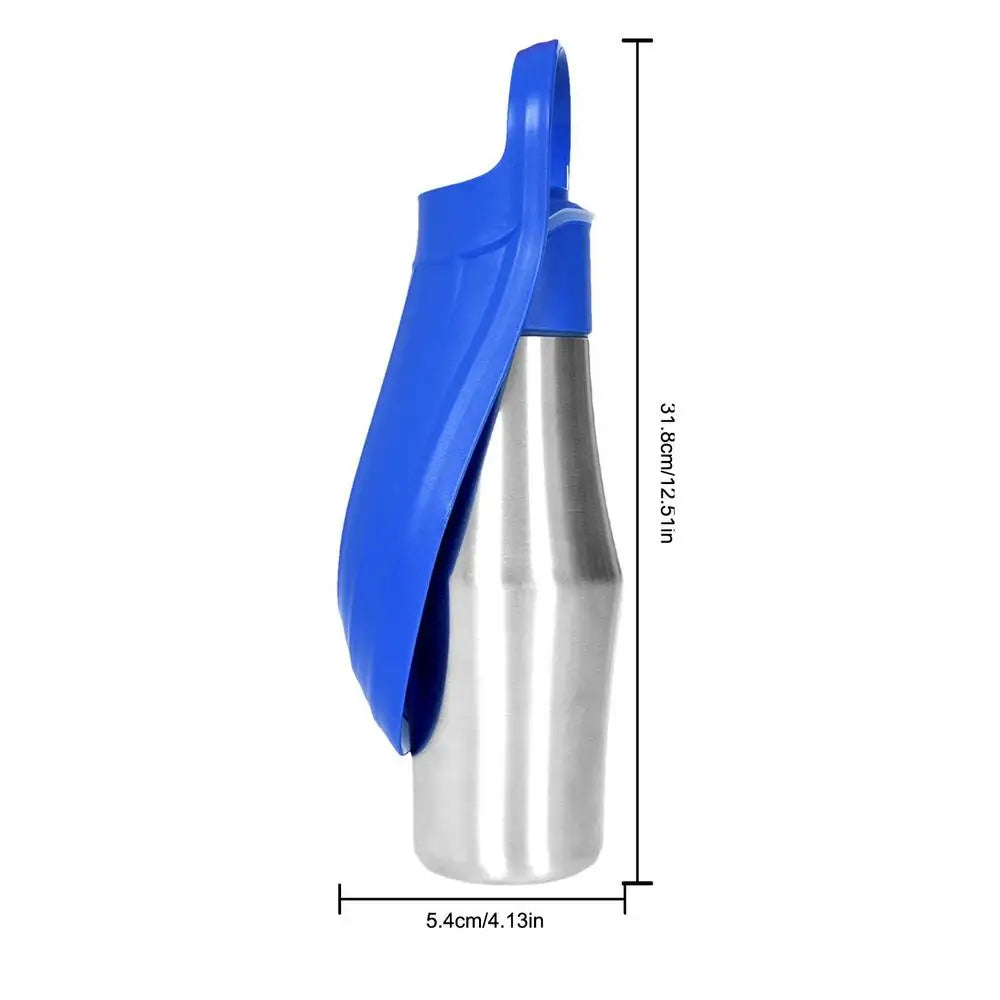 Putna boca za pse 2-u-1 — 750 ml, nehrđajući čelik, integrirana zdjela
