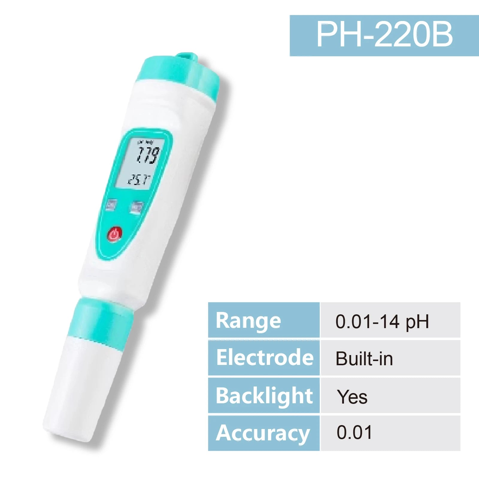 Digitalni pH metar za akvarij | Preciznost 0,01 | Automatska kalibracija | 6 modela