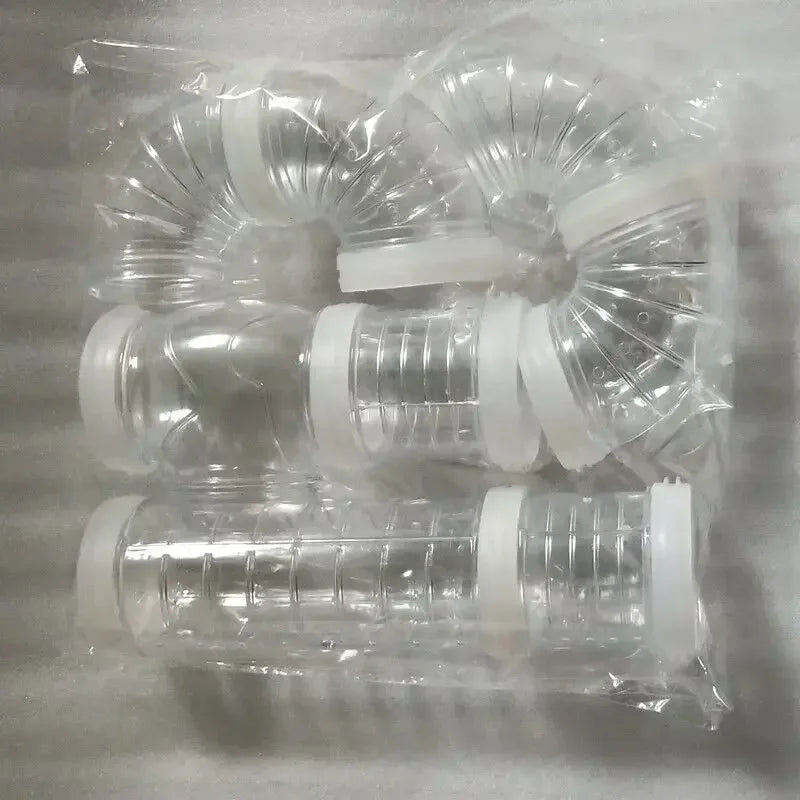 DIY labirint s tunelima za hrčka | Set cijevi i konektora | Modularni | Za činčile | Plava / Bijela