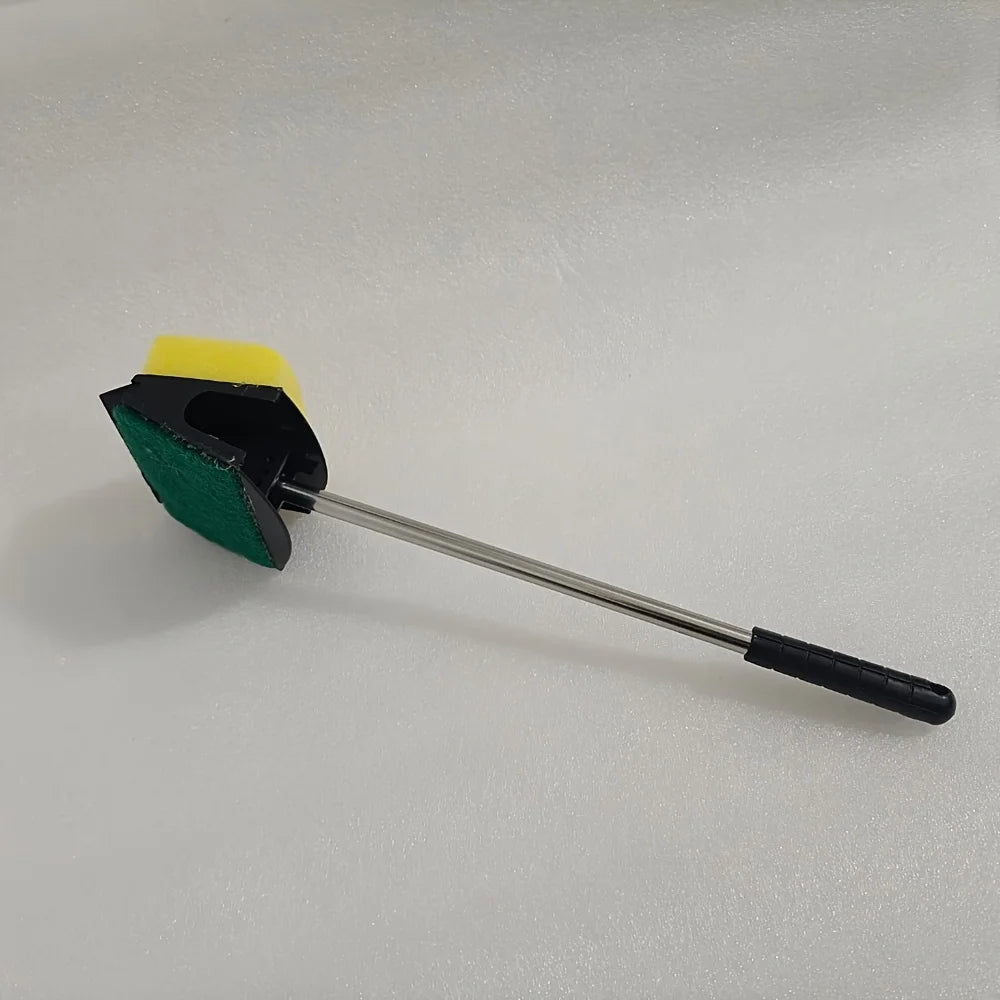 3-u-1 Četka za čišćenje algi u akvariju | Strugčica + spužva + četka | 31 cm