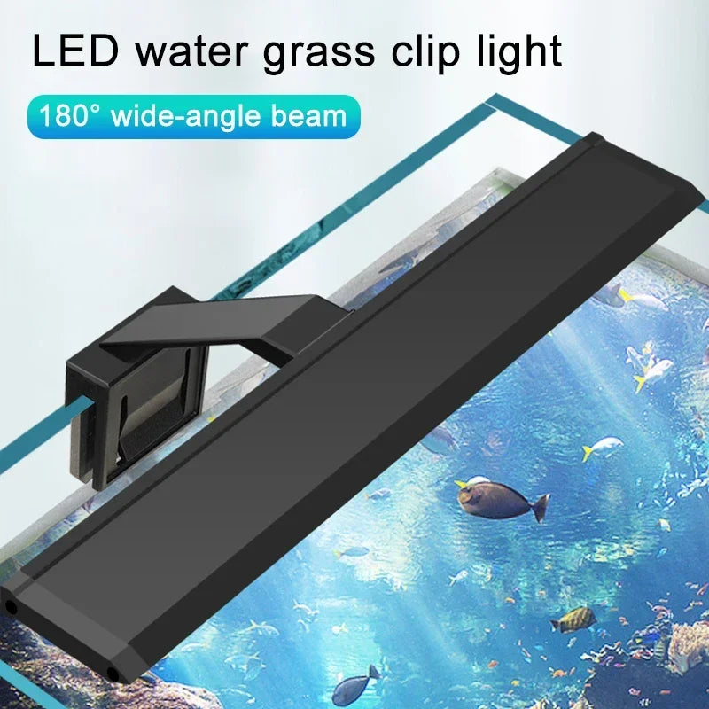 LED svjetlo za akvarij s kopčom | 3 boje | 9W–14W | 220V