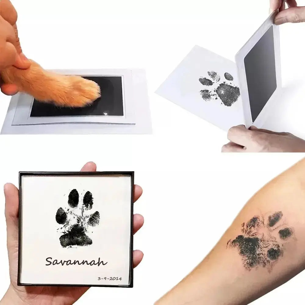 Komplet za otisak šape psa ili mačke — DIY tinta bez mrlja, uspomena za cijeli život