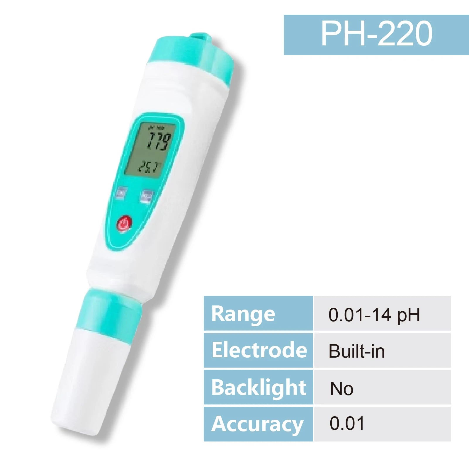 Digitalni pH metar za akvarij | Preciznost 0,01 | Automatska kalibracija | 6 modela