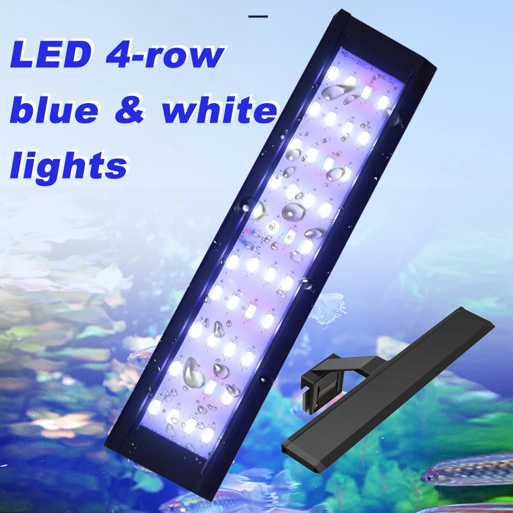 LED svjetlo za akvarij s kopčom | 3 boje | 9W–14W | 220V