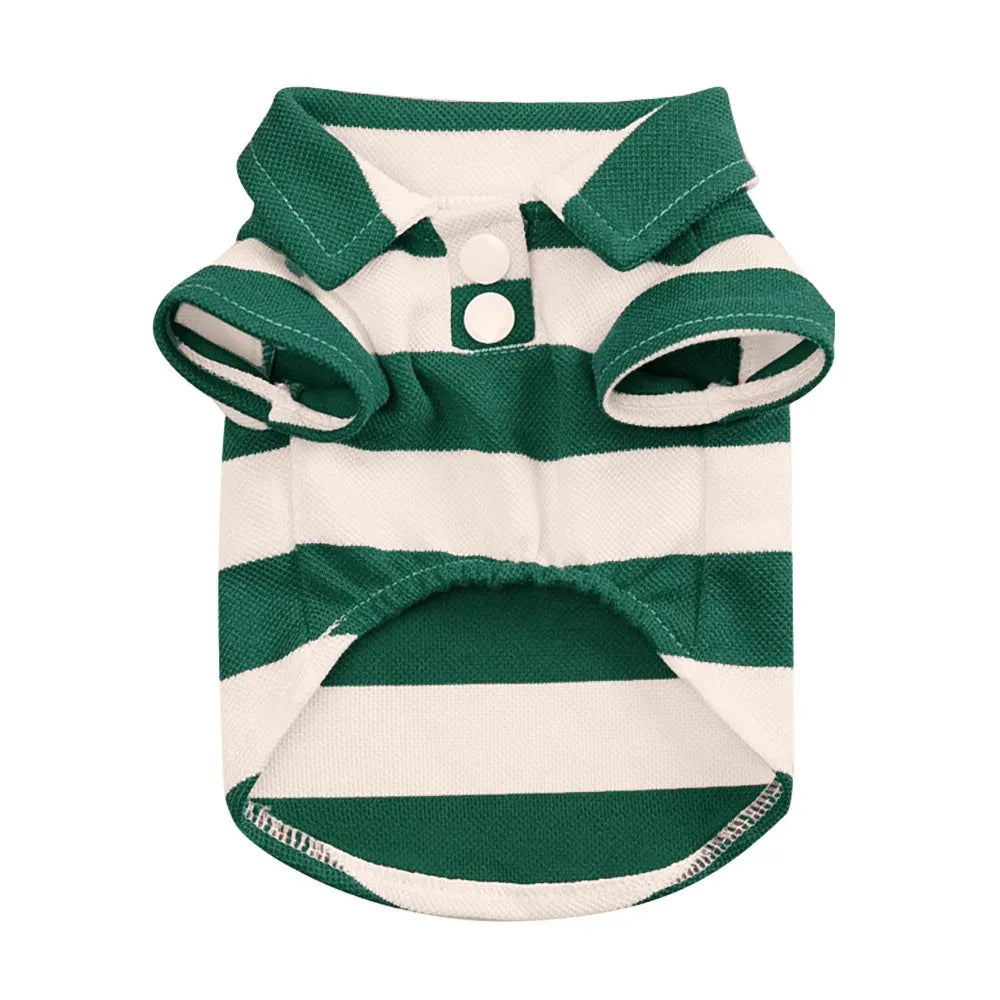 Ljetna majica za pse i mačke | Prugasti sport stil | XS–4XL | Chihuahua, Pug, Yorkshire