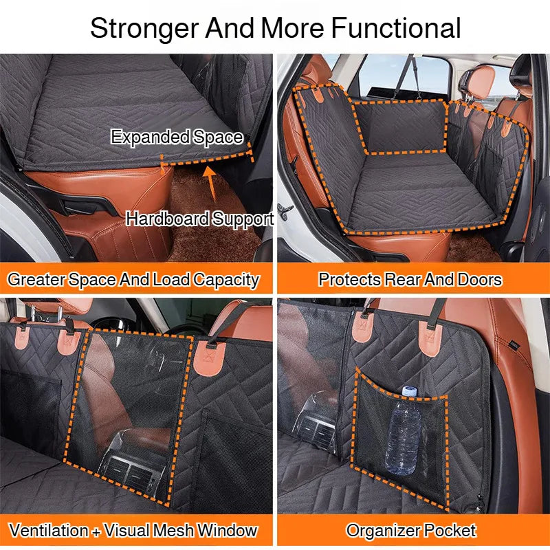 Navlaka za stražnje sjedalo automobila za pse | Vodootporna, protuklizna | Hammock dizajn