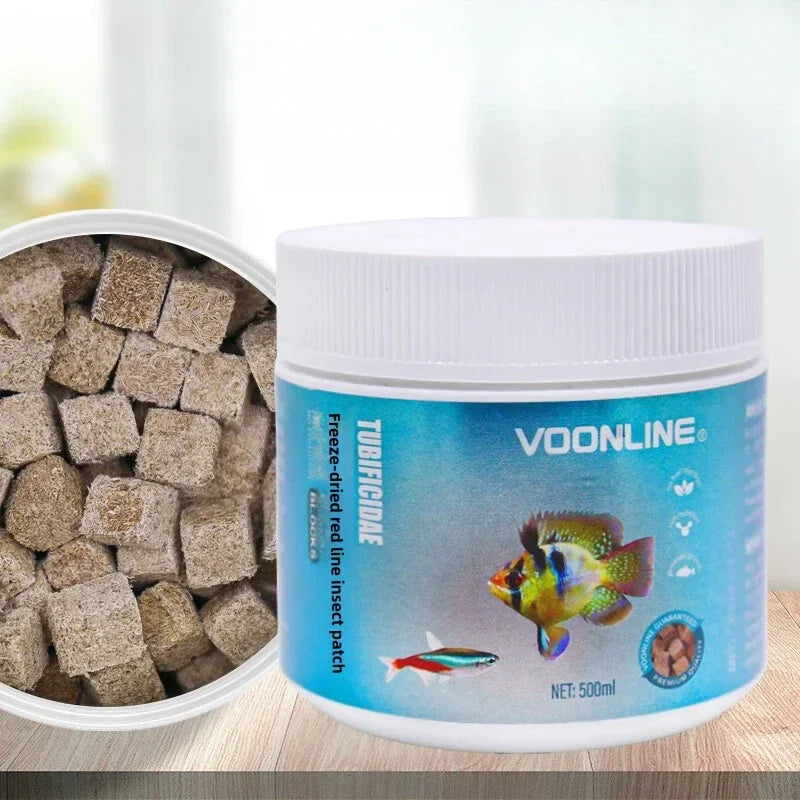 Liofilizovani tubifex crvi | Hrana za tropske ribe i vodozemce | 500ml / 44g