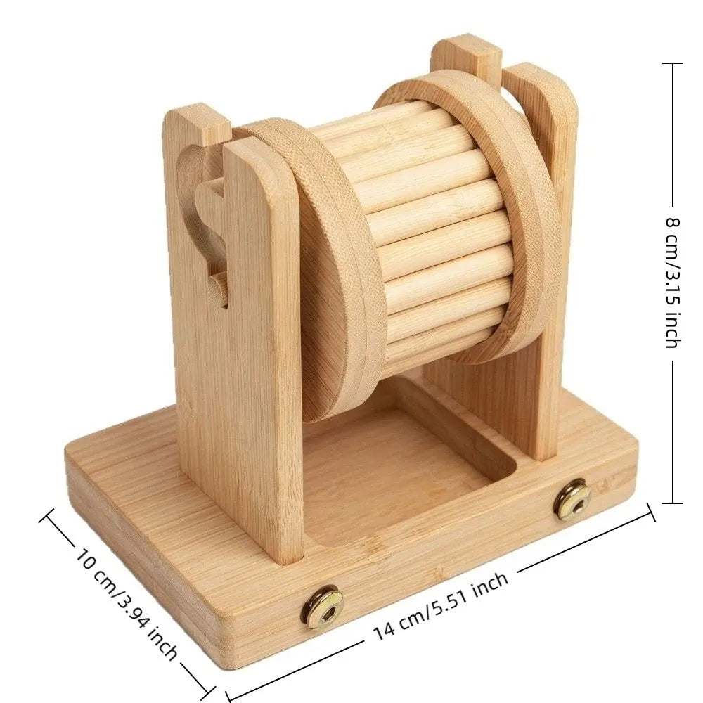 Drvena igračka za traženje hrane | Interaktivni dozator poslastica | Za hrčke i kuniće | 14×10×8 cm