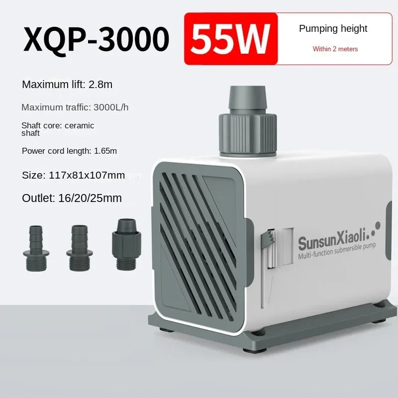 SUNSUN XQP Potopna pumpa za akvarij i ribnjak | Ultra-tiha | 3–60W | 220V EU