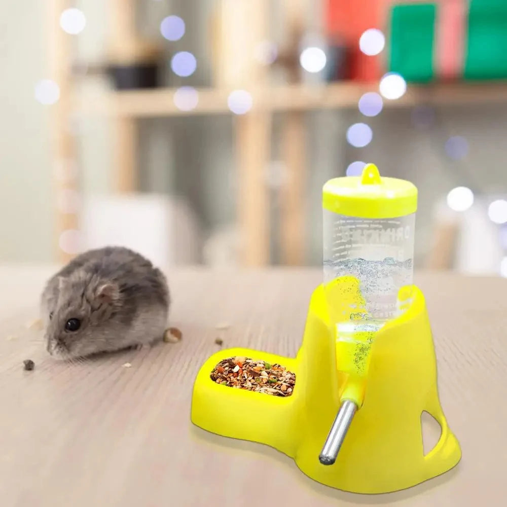 Automatski dozator vode i hrane za hrčka | 80 ml | Za zamorčiće i štakore | 2 boje
