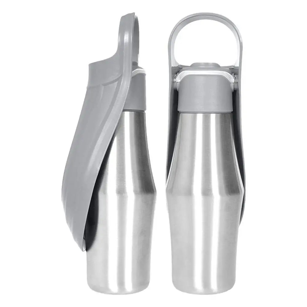 Putna boca za pse 2-u-1 — 750 ml, nehrđajući čelik, integrirana zdjela