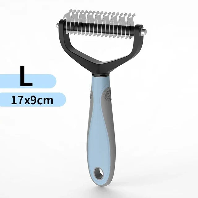 Dvostrani češalj za uklanjanje dlake i čvorova | Nehrđajući čelik | Psi i mačke | 4 boje
