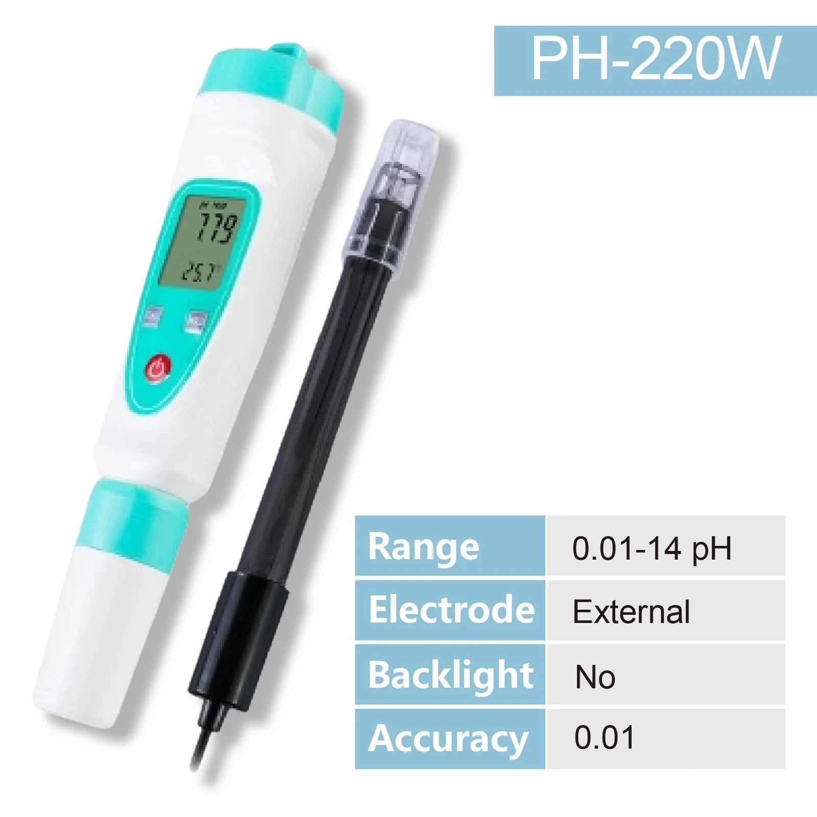 Digitalni pH metar za akvarij | Preciznost 0,01 | Automatska kalibracija | 6 modela