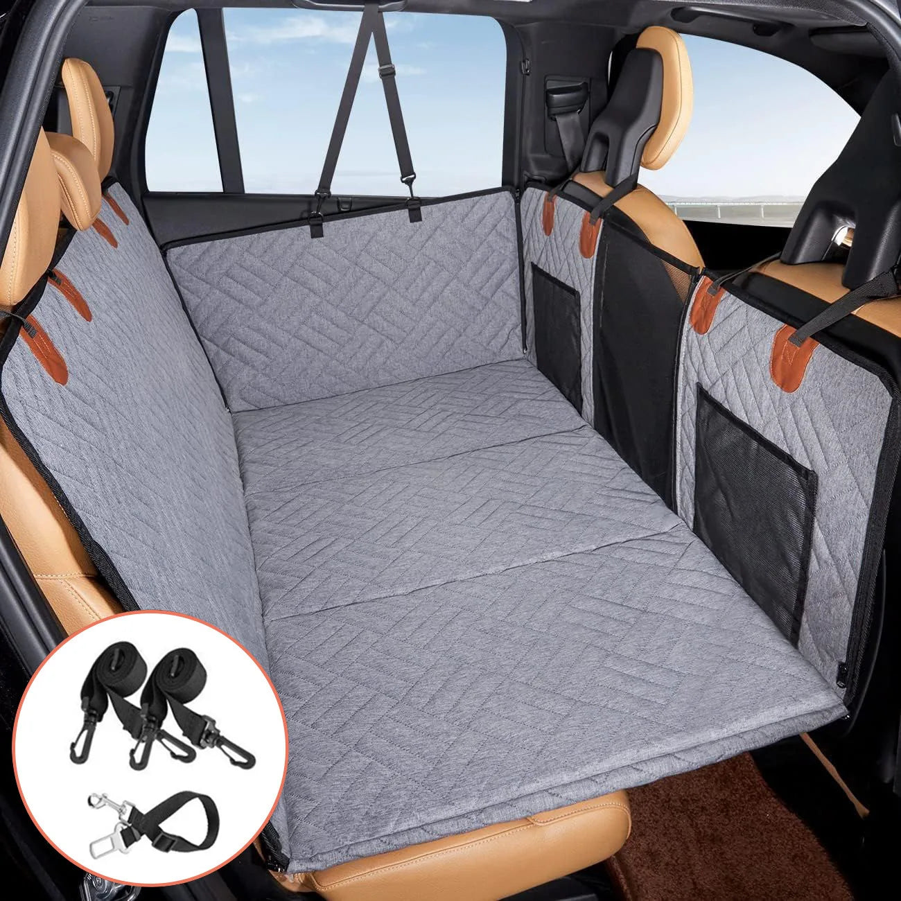 Navlaka za stražnje sjedalo automobila za pse | Vodootporna, protuklizna | Hammock dizajn