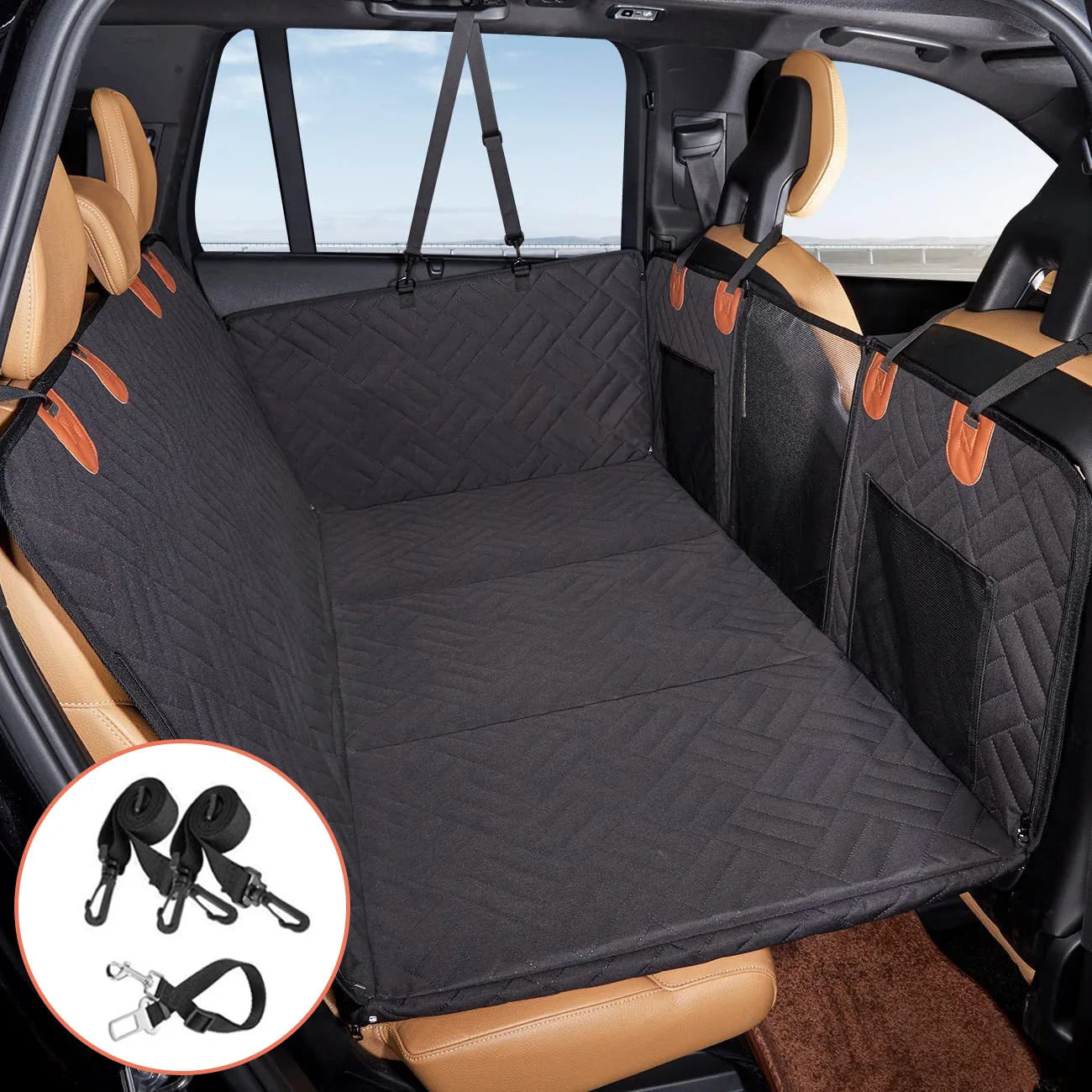 Navlaka za stražnje sjedalo automobila za pse | Vodootporna, protuklizna | Hammock dizajn
